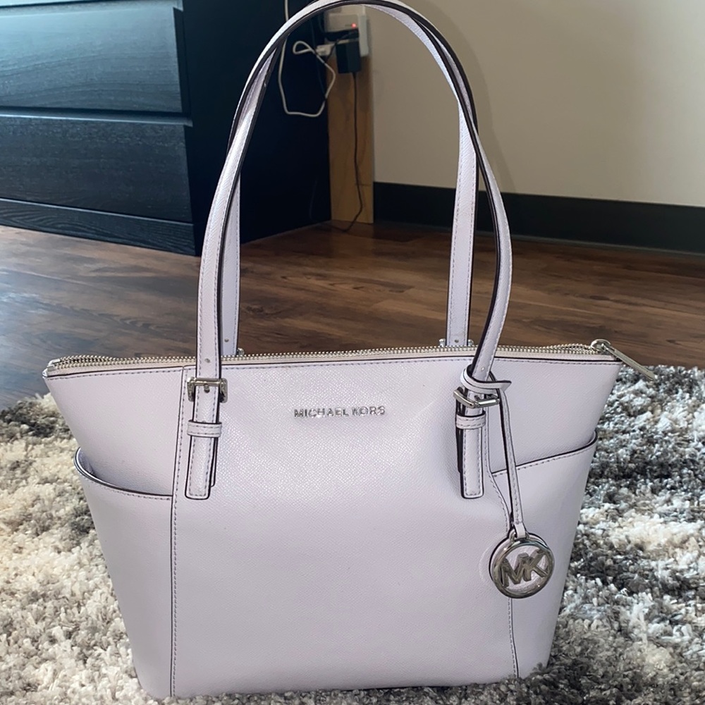 Purple / lavender Michael Kors tote purse. Used good condition